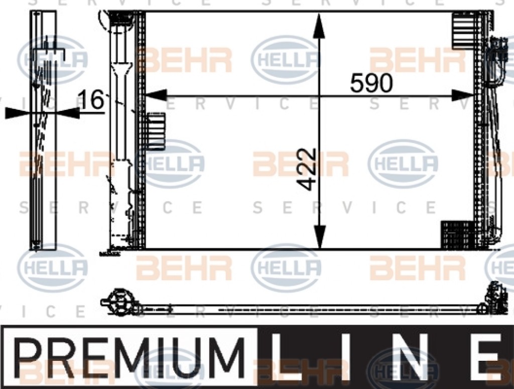 A/C Condensor E60 E61 E63 E64